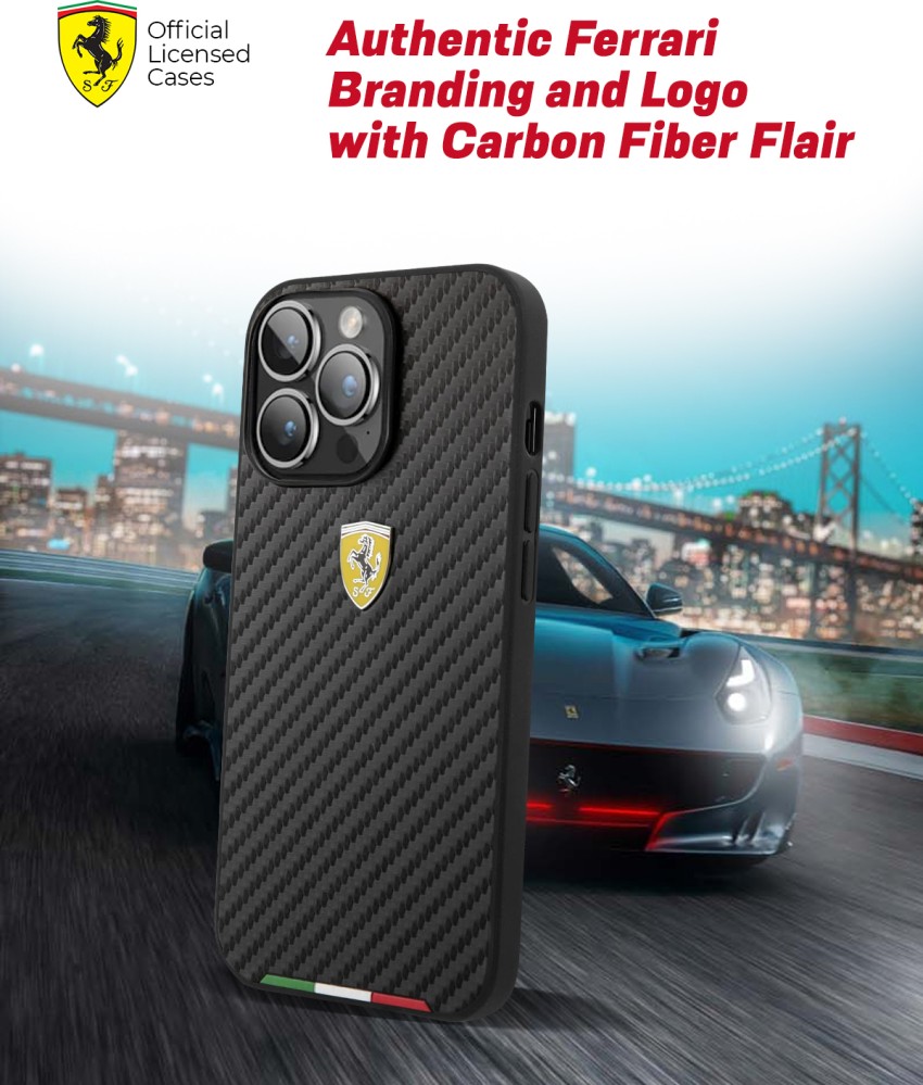 CG Mobile Back Cover for Apple iPhone 13 Pro, Official Licensed, Ferrari  Carbon Italy Flag - CG Mobile 