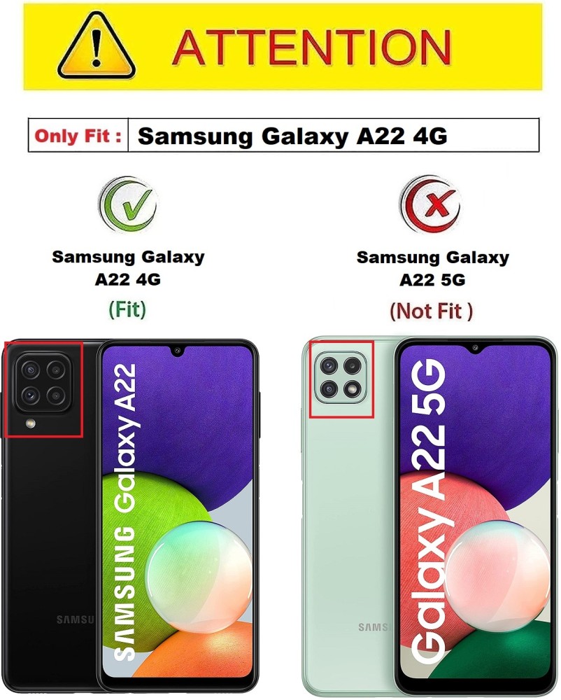 Samsung Galaxy A22 4G Hybrid Clear Case - Dealy