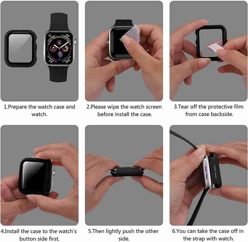 Apple watch 4 case with built in screen protector top