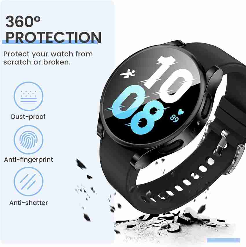 KIMILAR [5+5 Pack] Galaxy Watch 6 Screen Protector Case 40mm, Anti-Fog  Tempered Glass Protective Film and Hard PC Protective Bumper Compatible  with