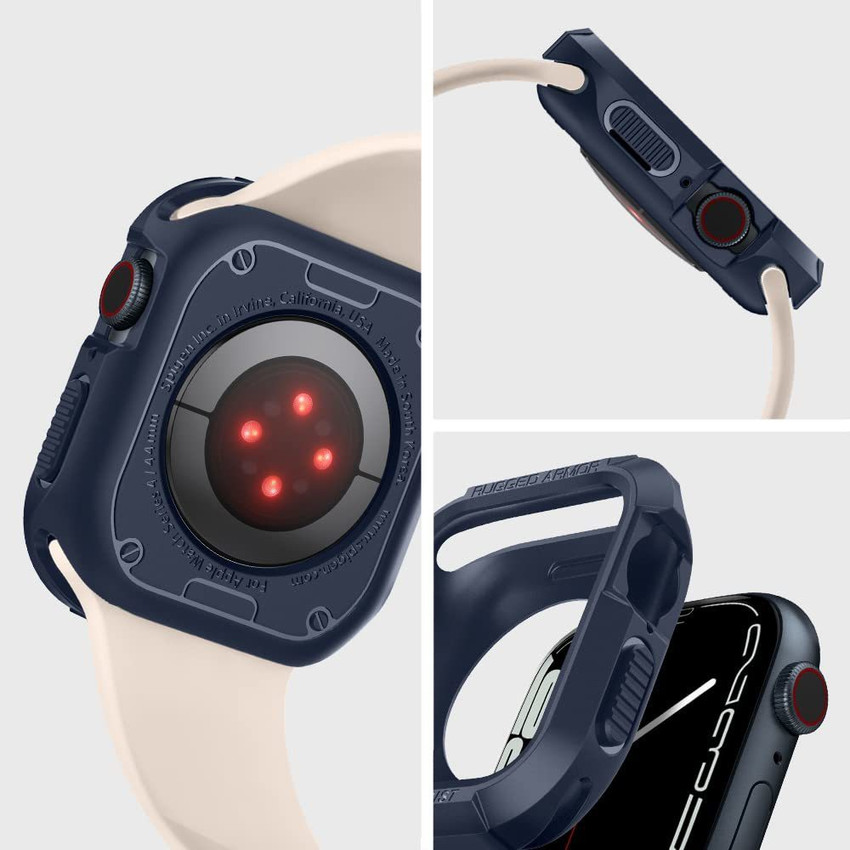 Spigen Rugged Armor Bumper Case for Apple Watch Series 8 7 45mm