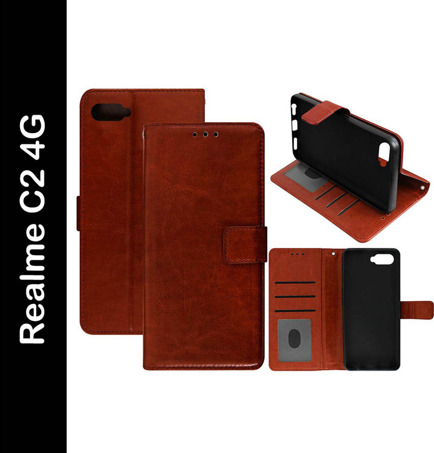 Realme c2 shop flip cover