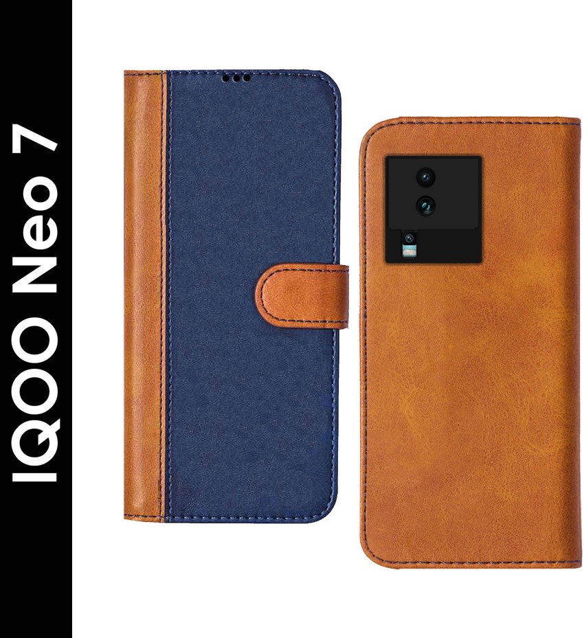 Buy ClickCase Flipper Series Faux Leather Magnetic Card Holder Wallet  Kickstand Case Flip Cover For iQOO Neo 7 5G (Red) Online at Best Prices in  India - JioMart.