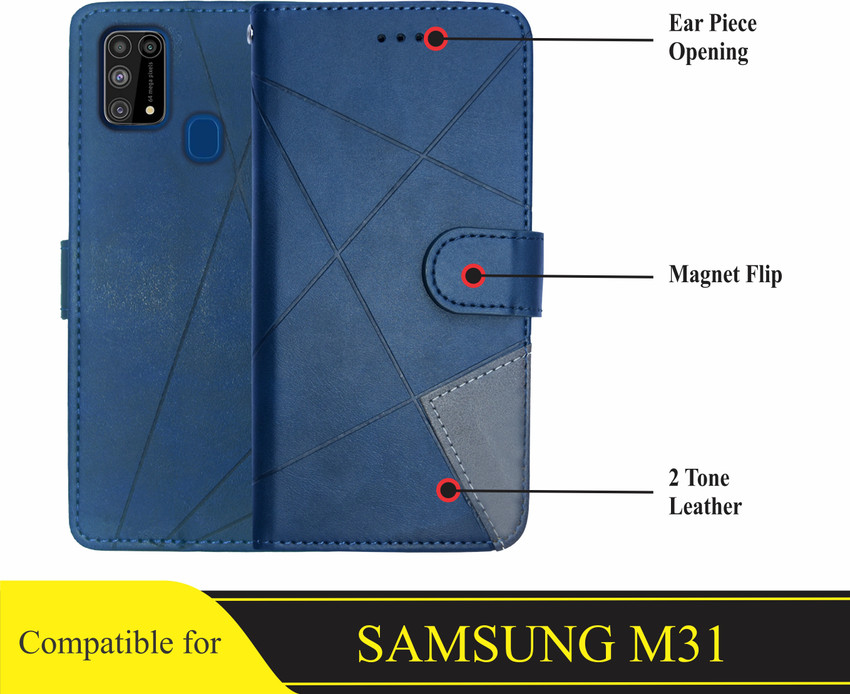 Samsung m31 store flip cover
