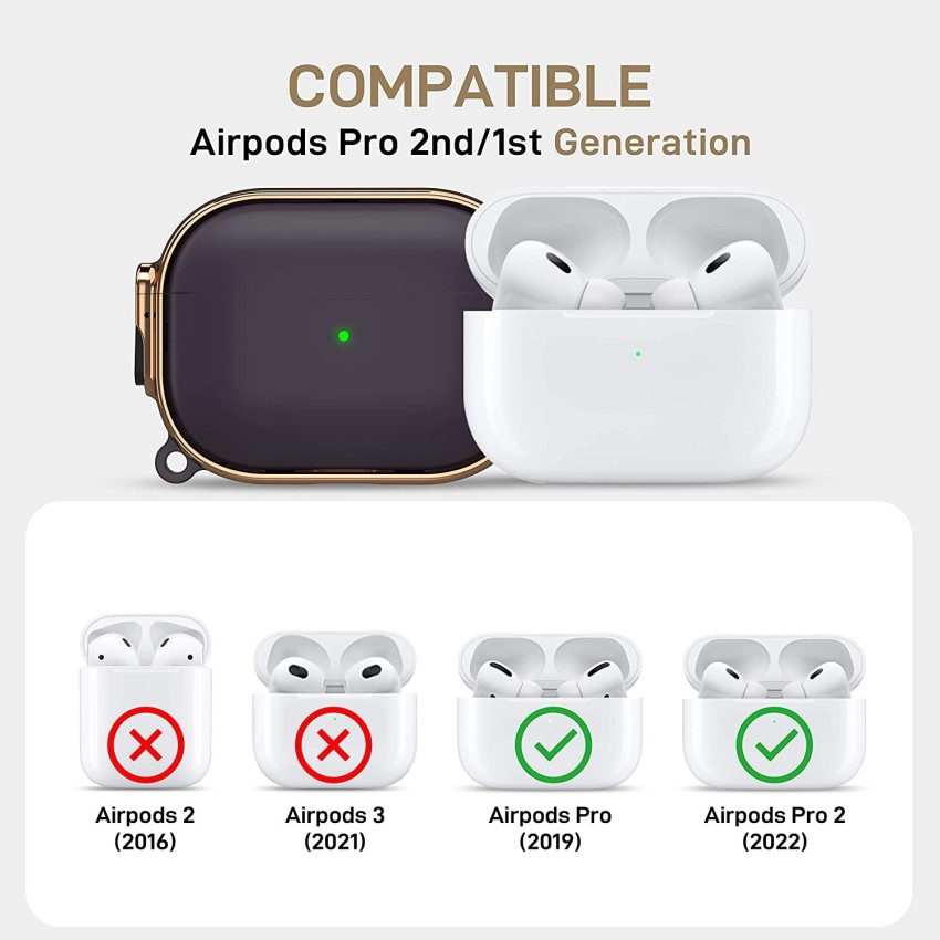 TANGABA for AirPods Pro 2nd Generation Case(2022), Full-Body Protective  Leather Airpods Pro 2 Protective Cover Case with Keychain for AirPods Pro