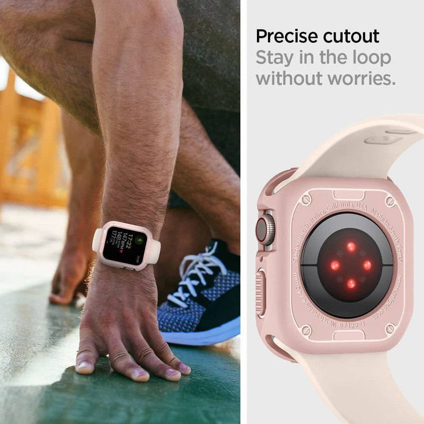 Spigen Rugged Armor Front Back Case for Apple Watch 8 41mm