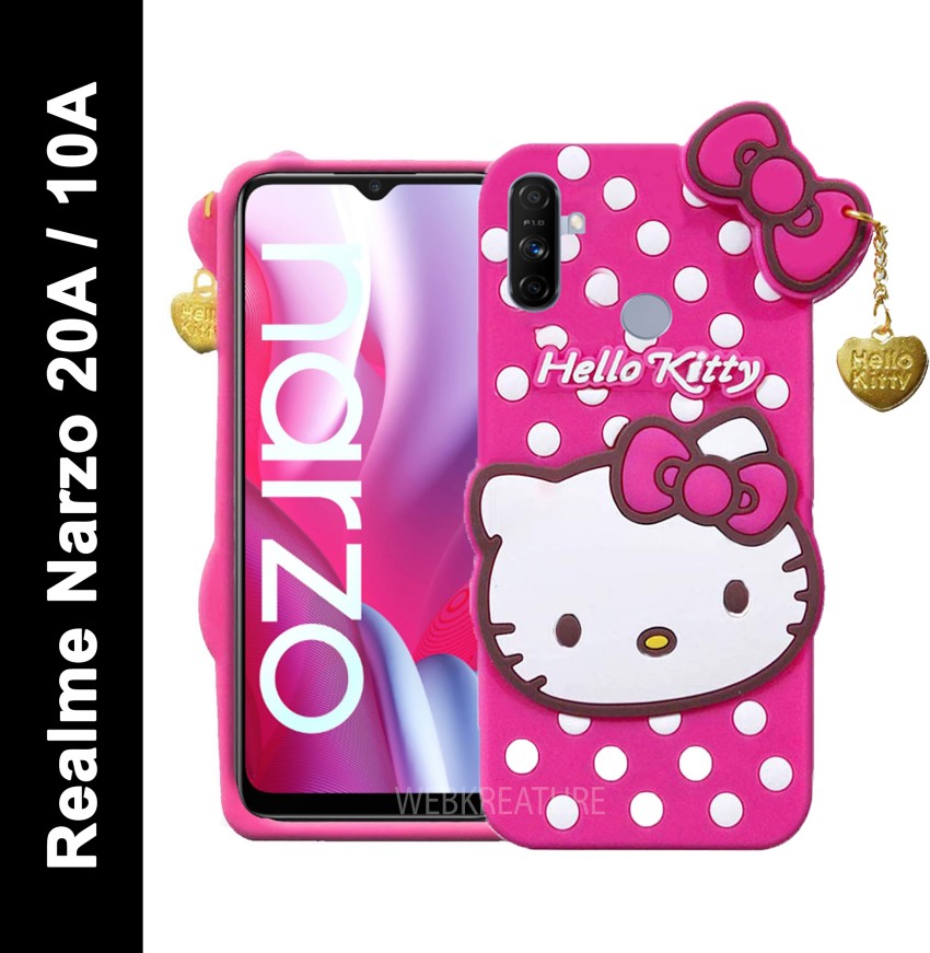 WEBKREATURE Back Cover for Realme Narzo 20A, Realme Narzo 10A, Cute Hello  Kitty Case - WEBKREATURE 