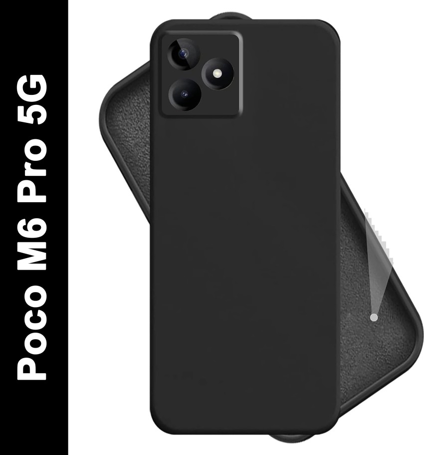 Soezit Designed for Poco M6 Pro 5G Back Cover Case Soft Silicone Back Case  Cover for Poco M6 Pro 5G (Transparent)