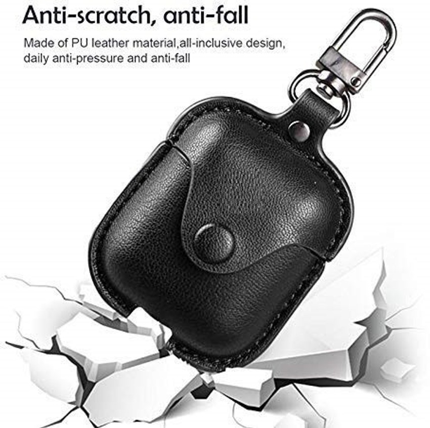 KHR Pouch for boAt Airdopes 161 Cover Leather Storage Bag Earphone