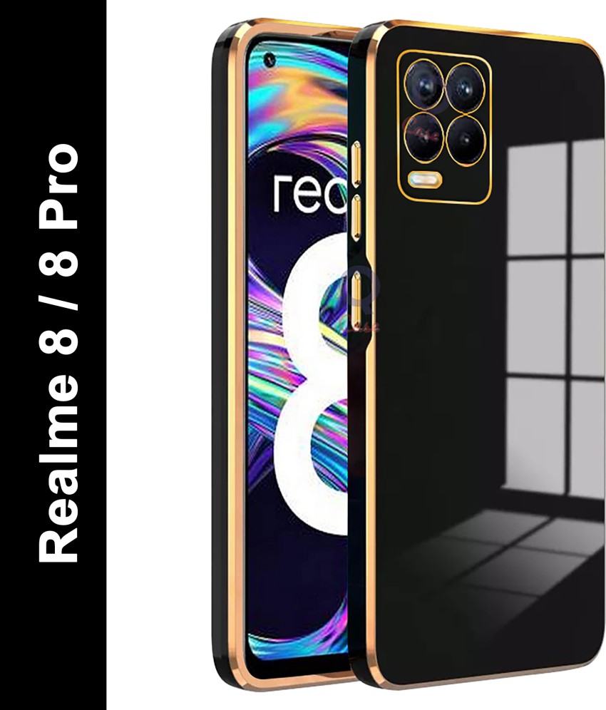 QCMM Compatible for Realme 8 / Realme 8 Pro Kickstand Case with Tempered  Glass Screen Protector [2 Pieces], Hybrid Heavy Duty Armor Dual Layer  Anti-Scratch Case Cover, Red (Color: Red)