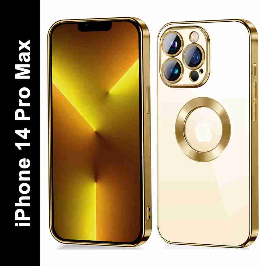 Buy ClickAway Apple iPhone 14 Pro, Premium HD New Electroplated Logo View  Series, Anti Yellow Case