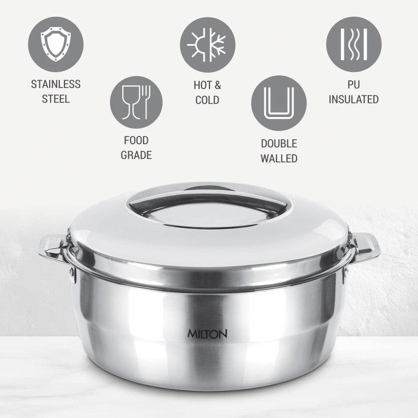 Milton Galaxia Insulated Stainless Steel Casserole, Thermal Serving Bo