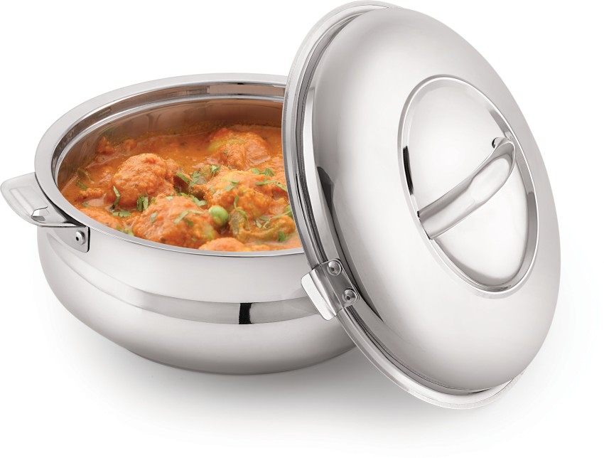 METREY Casserole/HotPot,chapati Box/chapati Container/hot case in Stainless  Steel 10000 ML -CTKTC6042