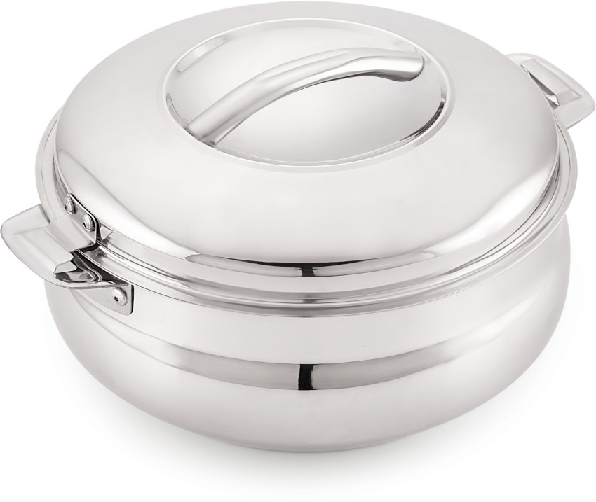 METREY Casserole/HotPot,chapati Box/chapati Container/hot case in Stainless  Steel 10000 ML -CTKTC6042