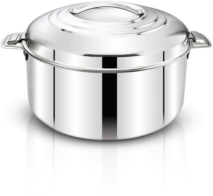 Buy CREDLY Stainless Steel + Plastic Casserole Hot Box With Lid, Set of 1,  1700 ml, Multicolour Online at Best Prices in India - JioMart.