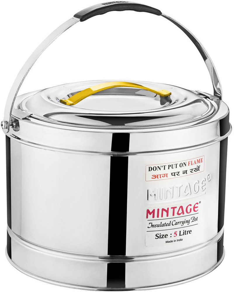 Mintage Stainless Steel Solid Hot Pot Casserole 5L Silver