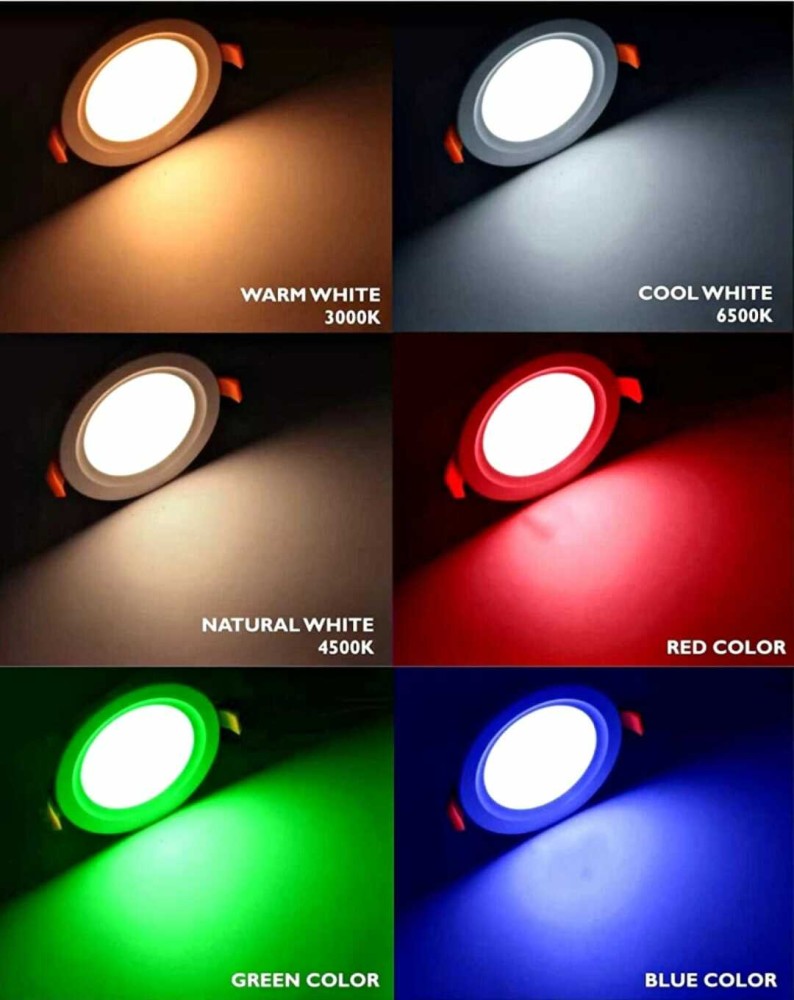 7 colour outlet led light