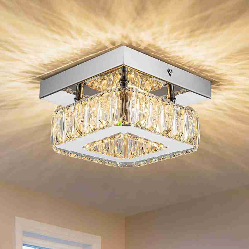 LightWave Crystal chandelier For living room Square Warmwhite