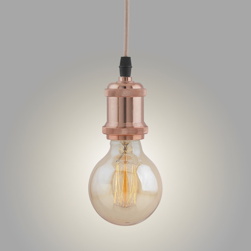 Buy Homesake ® 40W E26/ E27 Industrial Light, Hanging Vintage Edison  Pendant Lamp, Metal, Antique Brass (Gold). Online at Low Prices in India 