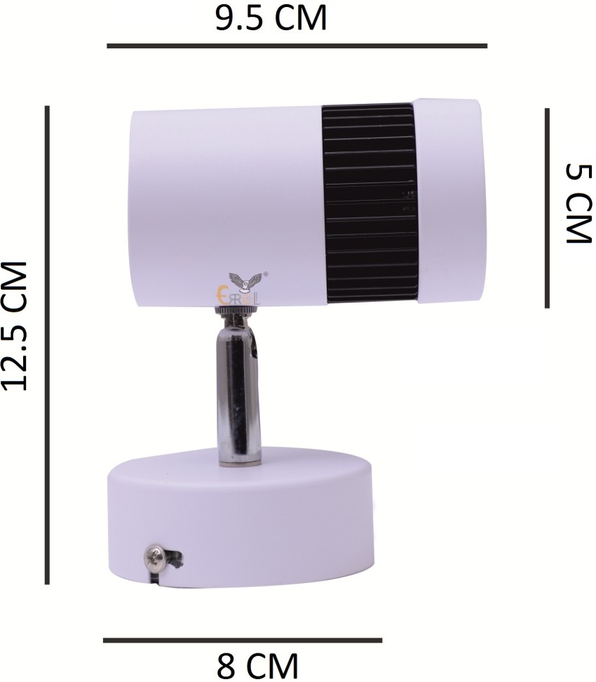 Errol 6 watt spot light,focus light,Color-White Track Lights Ceiling Lamp  Price in India - Buy Errol 6 watt spot light,focus light,Color-White Track  Lights Ceiling Lamp online at Flipkart.com