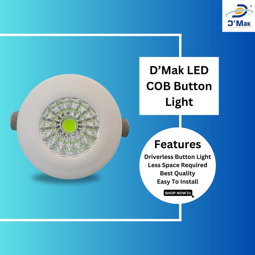 Buy Now LED 9 Watt Round LED COB Light for POP – DMak India