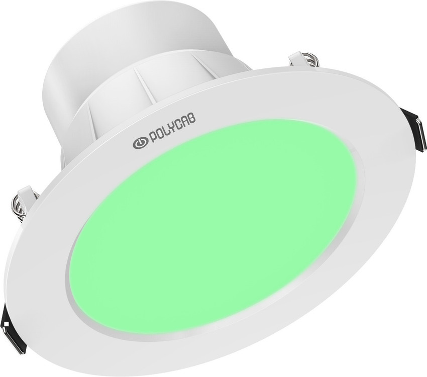 Polycab 5 Watt Scintillate Integral Slim Round 3000K 1 PC Cut Out 3.14 in Ceiling Light Ceiling Lamp