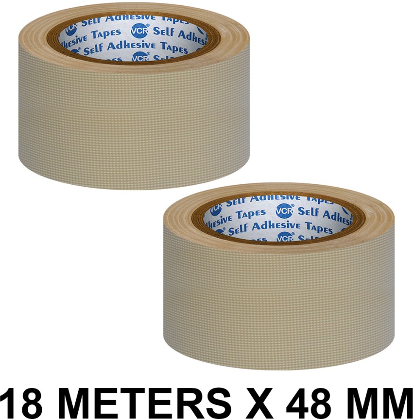 Buy VCR White Duct Tape - 18 Meters in Length 48mm / 2 Width - 12 Rolls  Per Pack - Strong Book Binding Tape - Waterproof Heavy Duty Duct Tape  Online at Best Prices in India - JioMart.