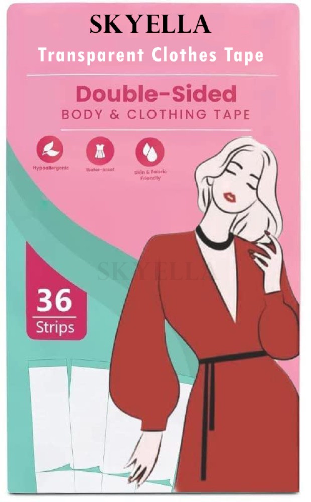 SKYELLA Transparent Clothes Tape Skin Clothing Tape  Transparent Clothes Tape (Manual) - Transparent Clothes Tape