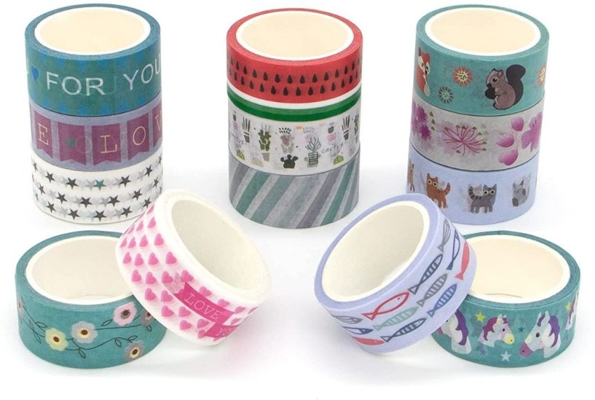 KraftHail 10 Washi Tape For Kids, Washi Tape Decorative  Masking And Art & Craft Tape No Dispenser Only Washi Tape (Manual) - Only  Washi Tape