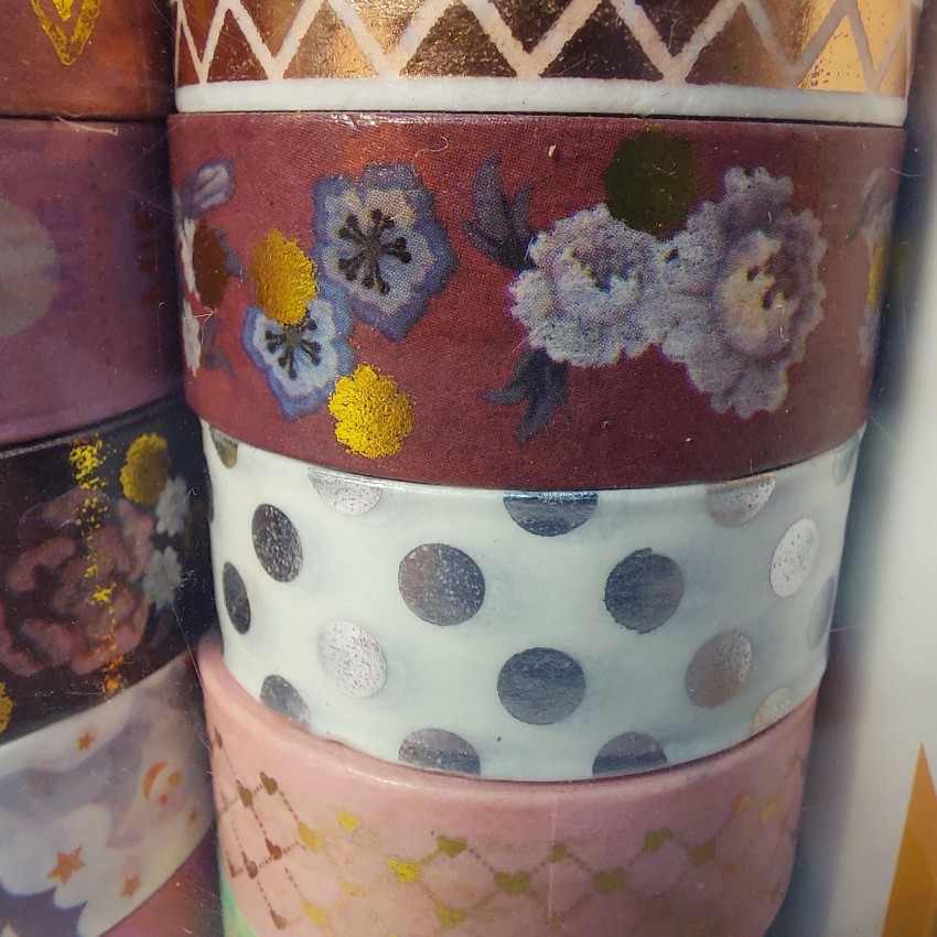 24 Rolls Washi Tape Set Designer Decorative Masking Tapes for DIY Crafts  Arts
