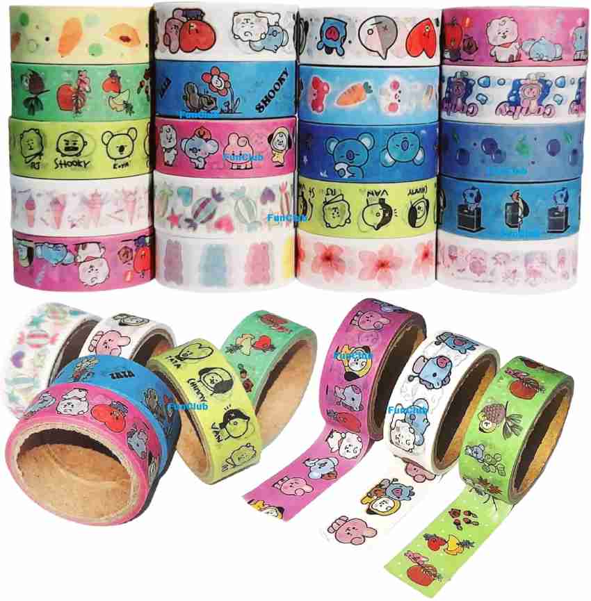 Cute Washi Tape Set, Designer Decorative Masking Tapes for DIY