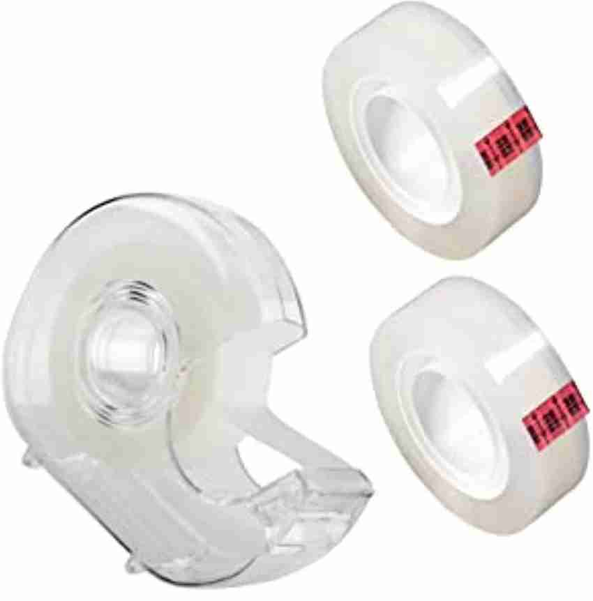 DORMI TRANSPARENT 18mm x 33mm x 3 Roll CELLO TAPE WITH  DISPENSER MACHINE FOR SCHOOL AND OFFICE USE (Manual) - WITH DISPENSER  MACHINE FOR SCHOOL AND OFFICE USE