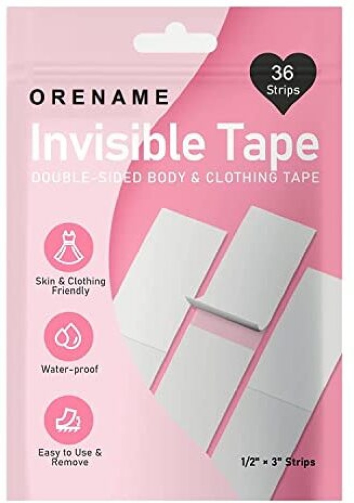 Fabric Tape for Clothes (100 Strips & 25 Dots), Hem Tape, Body Tape Skin,  Bra Tape, Double Sided Tape Clothes to Skin, Clothing Tape, Skin Tape,  Dress