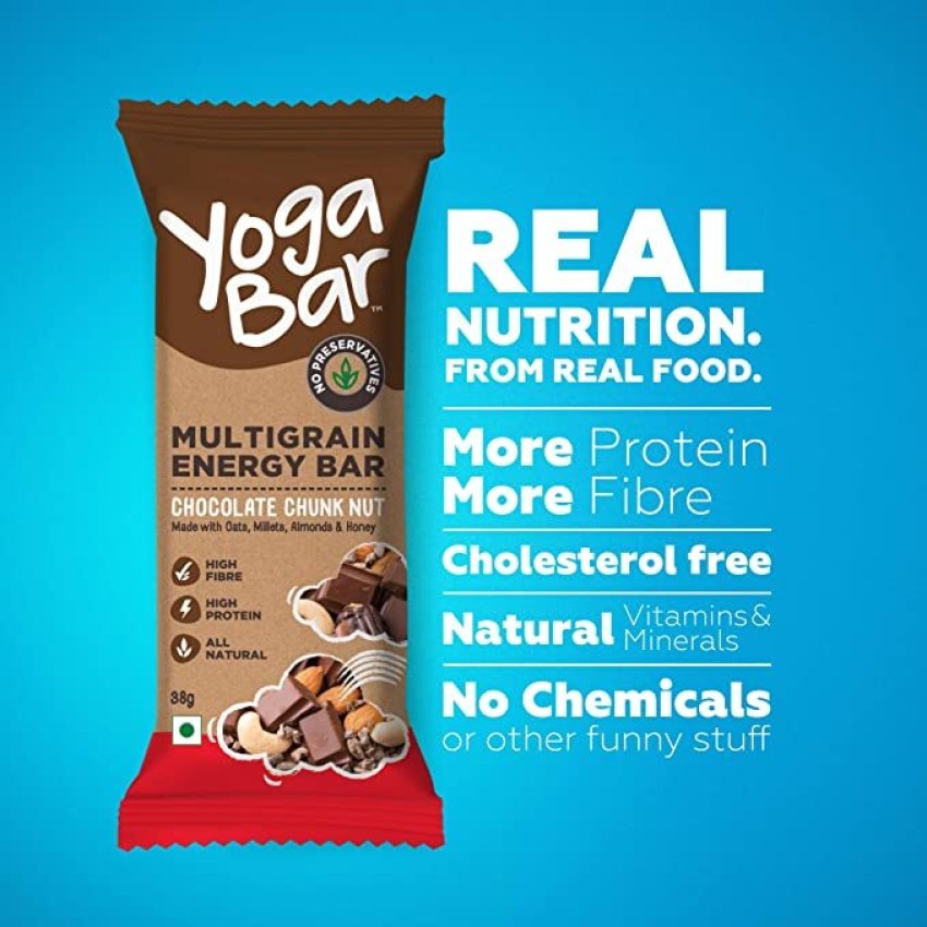 Yogabar Protein Bar Variety Box - 6 x 60 g (Box of 6 bars) and Snack Bar  Variety Pack - 10 * 38 g (Box of 10 bars) Combo Price in India 