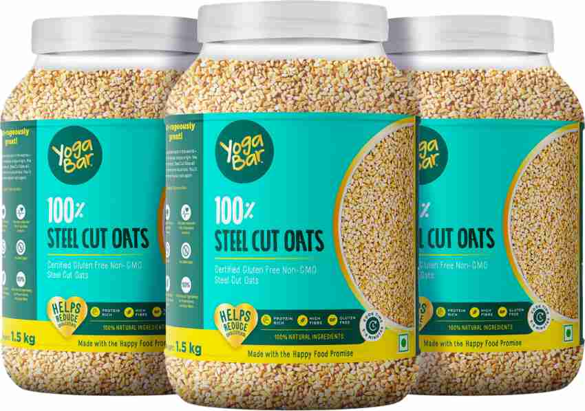 Yogabar 100% Steel Cut Oats With 100% Natural Ingredients
