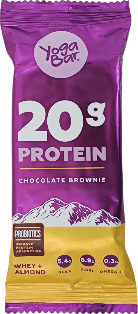 Yoga Bar Protein Bar Baked Brownie at Rs 639/pack, Protein Bar in Surat