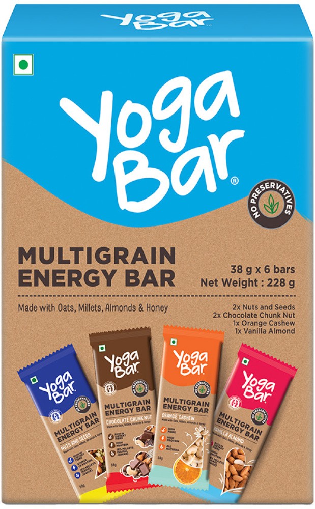 Yogabar Multigrain Energy Bar Box Price in India - Buy Yogabar Multigrain  Energy Bar Box online at