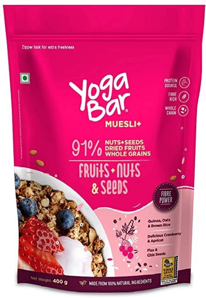 Yogabar No Added Sugar Oatmeal 1kg - with Alphonso Mango, Chia Seeds and  Real Fruits & Berries 