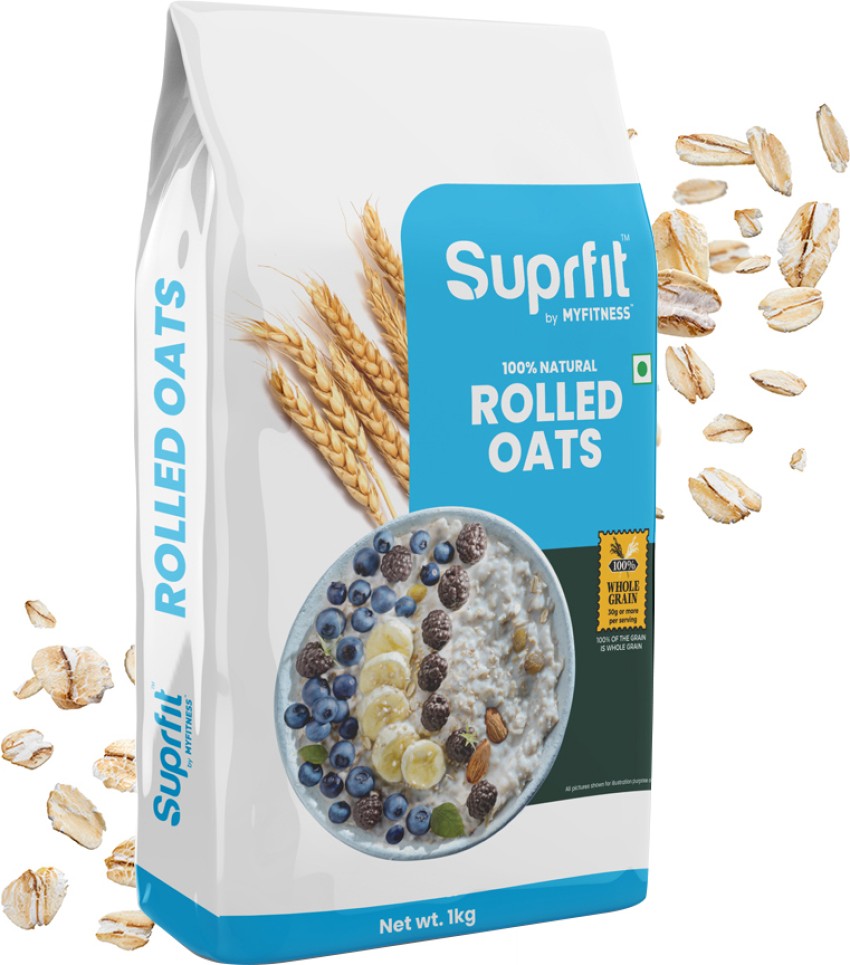 Yogabar Super 100% Rolled Oats 1kg, Ideal Breakfast for Weight Box Price  in India - Buy Yogabar Super 100% Rolled Oats 1kg