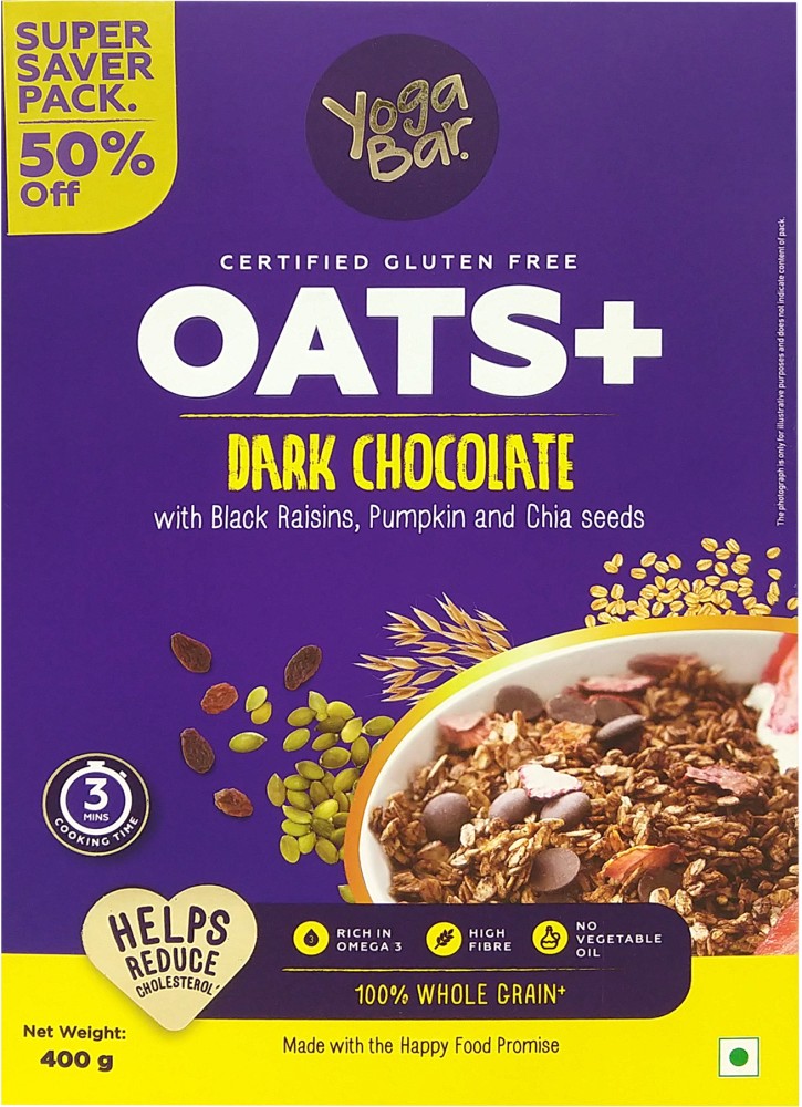 Yogabar Oats Dark Chocolate Box Price in India - Buy Yogabar Oats Dark  Chocolate Box online at