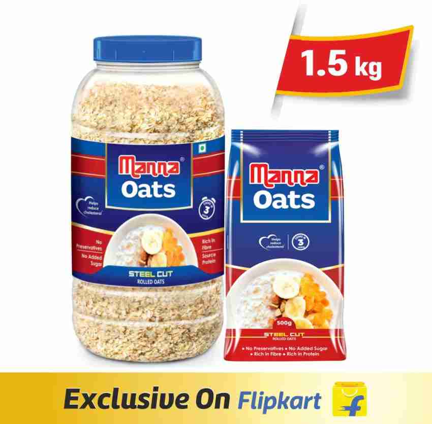 Buy Manna Rolled Oats for Weight Loss 1kg, Gluten Free