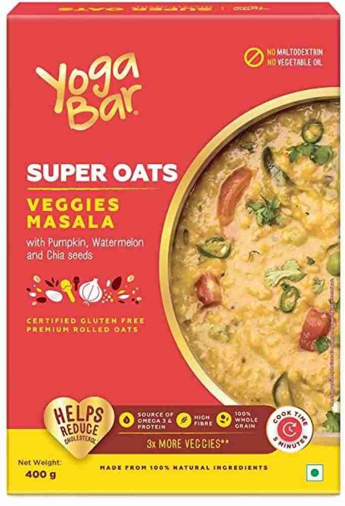 YogaBar Dal Khichdi Super Oats | More Veggies Oats with Pumpkin, Watermelon  and Chia Seeds - 400g