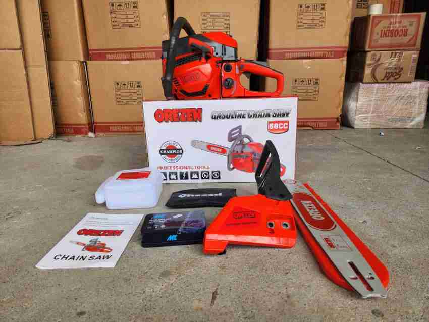 OREZEN 58CC 18 INCH PETROL CHAINSAW Fuel Chainsaw Price in India 