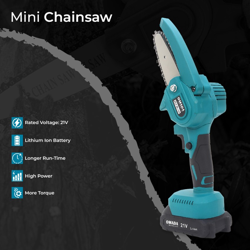 OmadaTools 4 Inch Mini Chainsaw for wood cutting Tree Trimming