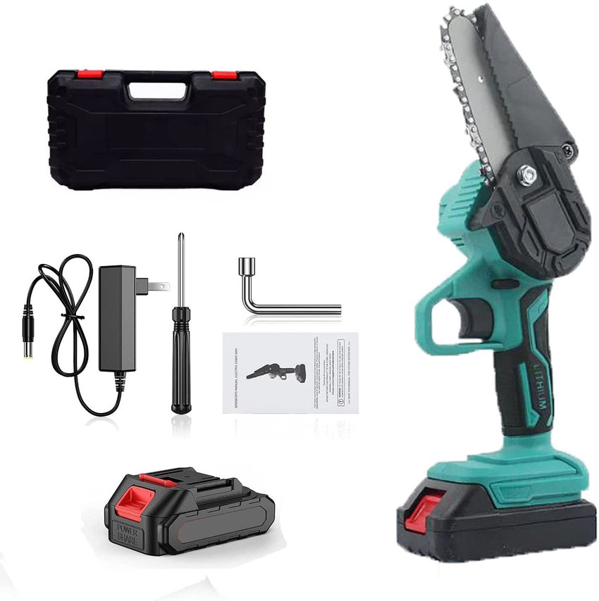 A S TOOLSHOP 4in 88V Electric Chain Saw One Hand Wood Cutting