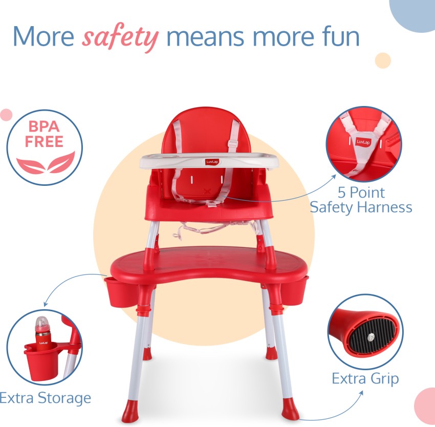 Luvlap 4 in online 1 booster high chair