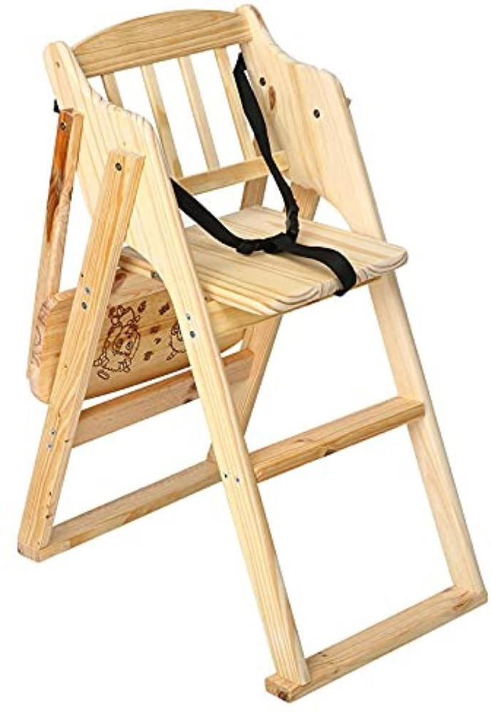 Wooden baby feeding chair on sale