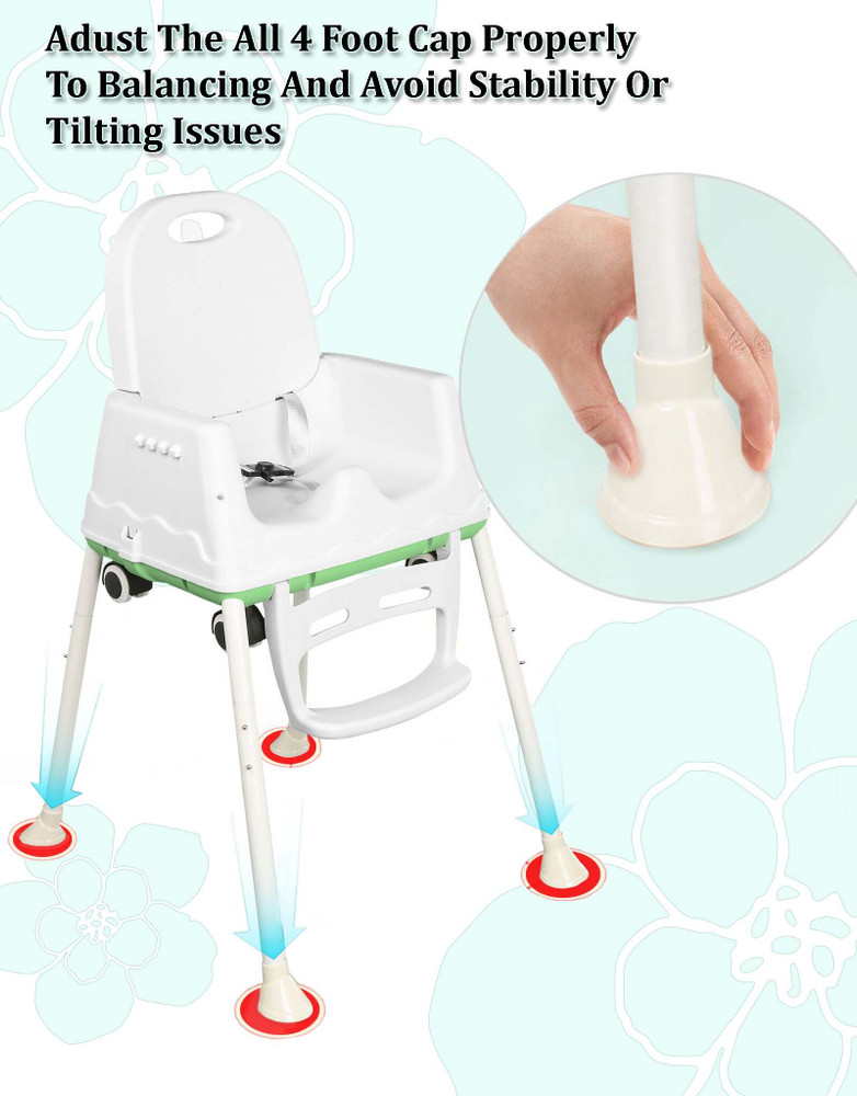Tilting top high chair