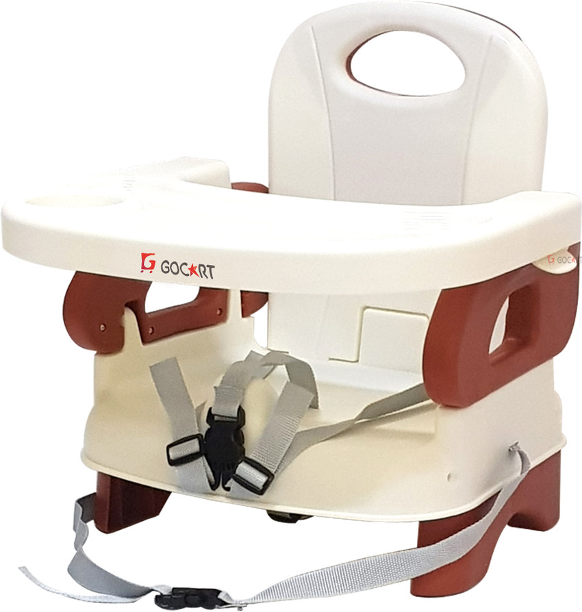 GOCART Baby Booster Feeding Chair Easy Travel Chair with Safety Belt and Removable Dining Tray for Infants and Toddlers