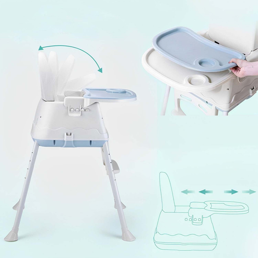 SYGA High Chair for Baby Kids Safety Toddler Feeding Booster Seat Dining Table Chair Blue Buy Baby Care Products in India Flipkart